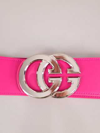 OFF#DLY Gürtel GG pink/silber