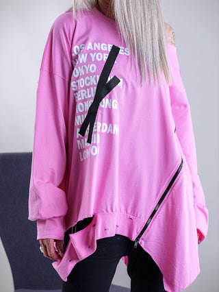 OFF#DLY City Sweater Pink