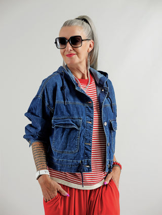 OFF#DLY Denim Jacket darkblue