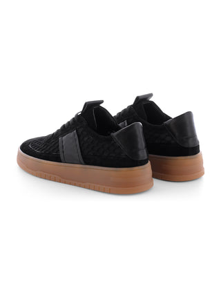 Kennel & Schmenger Drift black Mesh: Schwarze Retro-Sneaker aus Mesh mit sportlichen Details und leichter Plateausohle, die für Komfort sorgt. Innensohle aus Leder, herausnehmbar, Laufsohle aus Gummi.