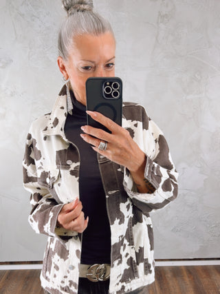 OFF#DLY Jeansjacke Noemi beige/braun