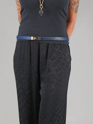 OFF#DLY Gürtel Leder blue