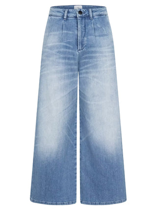 Gitta Banko Rylee Big Sure blue Jeans, hoch tailliert und weit geschnitten, mit leichter Waschung. Moderne, figurschmeichelnde Passform aus hochwertigem Denim, ideal für vielseitige Outfit-Kombinationen.