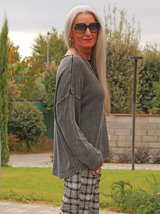 OFF#DLY Pulli Lola black/wash