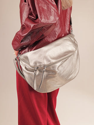 OFF#DLY Big Crossbody silver