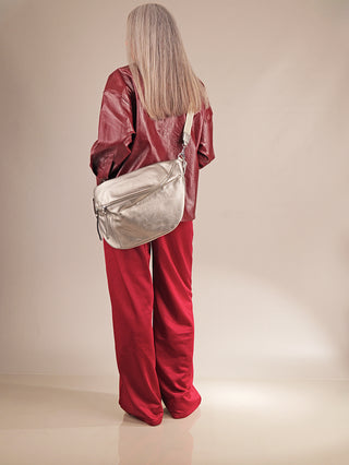 OFF#DLY Big Crossbody silver