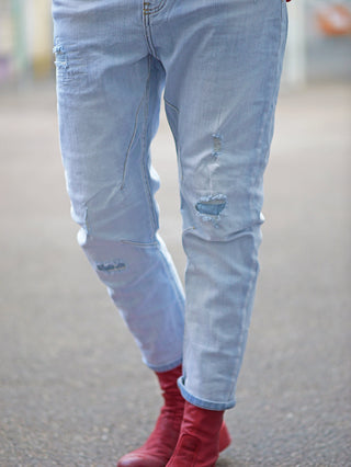 OFF#DLY Destroy Denim Frieda lightblue