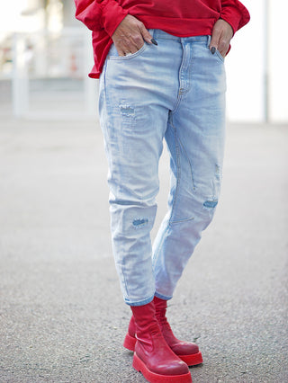 OFF#DLY Destroy Denim Frieda lightblue