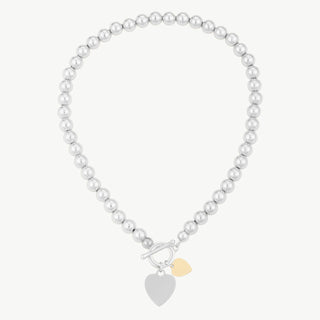 OFF#DLY Love Perlenkette silber/gold