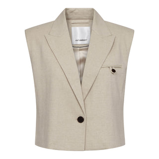 Co´Couture Lena Linen Vest bone