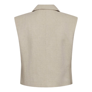 Co´Couture Lena Linen Vest bone