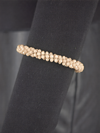 OFF#DLY Perlarmband beige