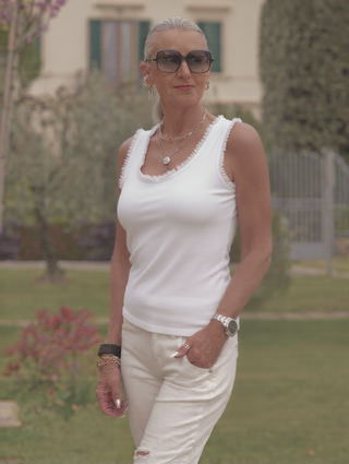 OFF#DLY Top Lola white