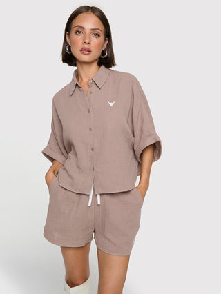 ALIX Oversized Crinkle Blouse