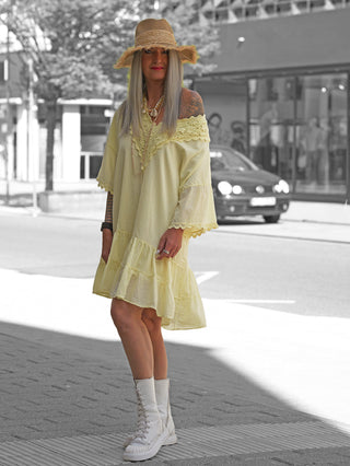 OFF#DLY Kleid Rabea yellow