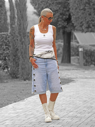 OFF#DLY Short Denim Lisa lightblue