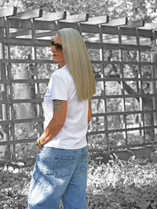 OFF#DLY Tee Elefant white/blue