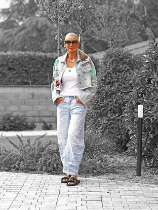 OFF#DLY Denim Barrel Denim Ela lightblue