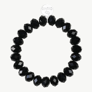OFF#DLY Kristallperlenarmband black