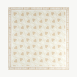 OFF#DLY Tuch Heart beige/creme
