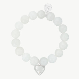 OFF#DLY Armband Pearl/Heart white