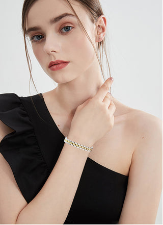 OFF#DLY Armband Krone silver/gold
