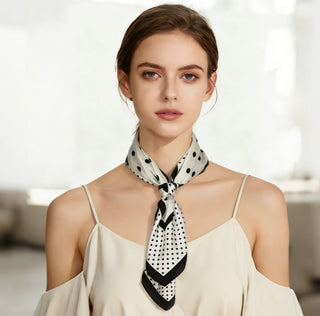 OFF#DLY Tuch Polka Dots black/white