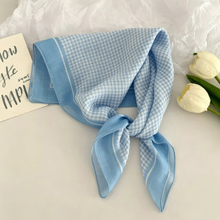 OFF#DLY Tuch karo lightblue