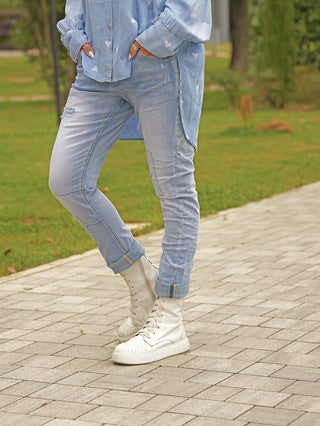 OFF#DLY Destroy Denim Lou lightblue