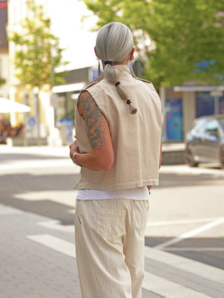 OFF#DLY Gilet Roma beige
