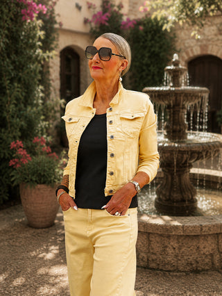 OFF#DLY Denim Jacket Ada Butteryellow