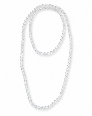 Glasperlenkette oval 7 mm glas