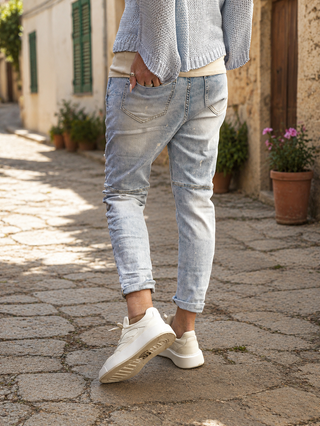 OFF#DLY Denim DS Dirty Wash lightblue