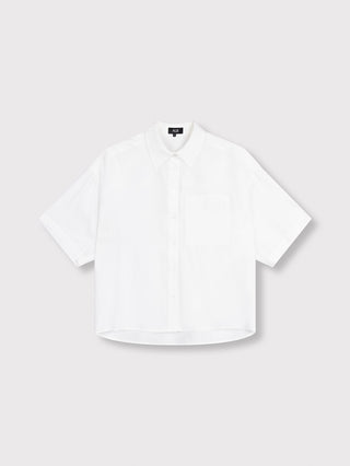 ALIX Short Sleeve Blouse soft white
