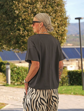 OFF#DLY Tee Style black