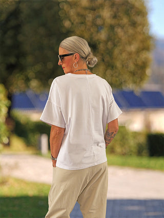 OFF#DLY Tee Style white