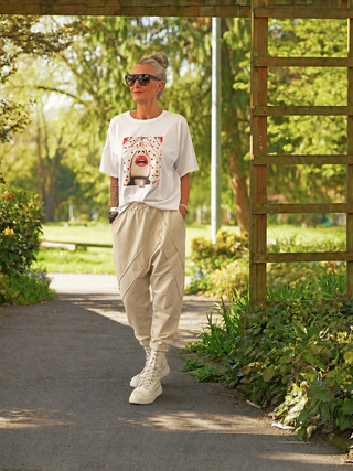 OFF#DLY Tee Paris white/red