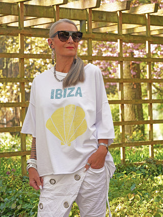 OFF#DLY Tee Ibiza white