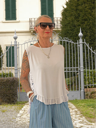 OFF#DLY Top Wina white