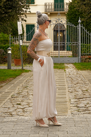 OFF#DLY Jumpsuit Sirmione champagner