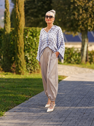 OFF#DLY Pant Zari taupe