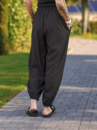 OFF#DLY Pant Zari black