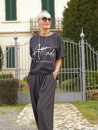 OFF#DLY Tee Attitude black