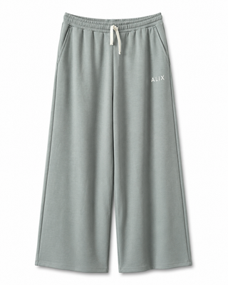 ALIX Scuba Wide Leg Pants light grey