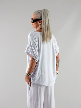OFF#DLY Top Shirt Hella white