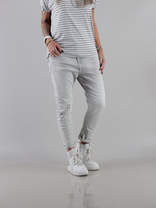 OFF#DLY Destroy Denim Kira grey