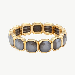 OFF#DLY Armband Glassteine gold