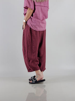 OFF#DLY Linen Pant bordeaux