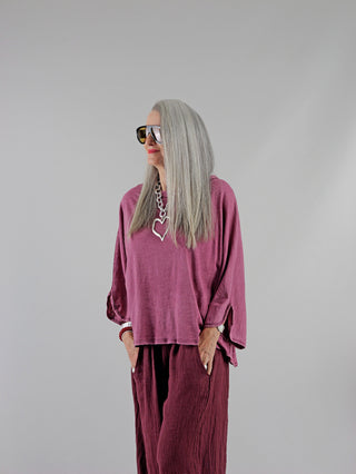 OFF#DLY Longsleeve Rita bordeaux