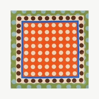 OFF#DLY Tuch Polka Dots 70x70 orange